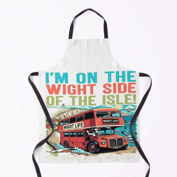 Item preview, Funny Isle of Wight Travel Shirt – “I’m On The Wight Side of the Isle” Vintage Bus Coastal Design | UK Travel Humor Graphic Tee designed and sold by Sushikidsntoddlers.