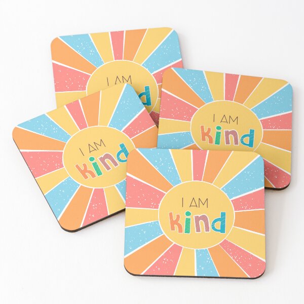 Item preview,   I Am Kind - Retro Sunshine Affirmation Poster designed and sold by SunnyBunnyWorks.