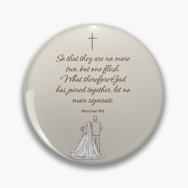 Item preview, Matthew 19:6 -Light Color - Sticker, card, mug etc. designed and sold by HisDesignCo.