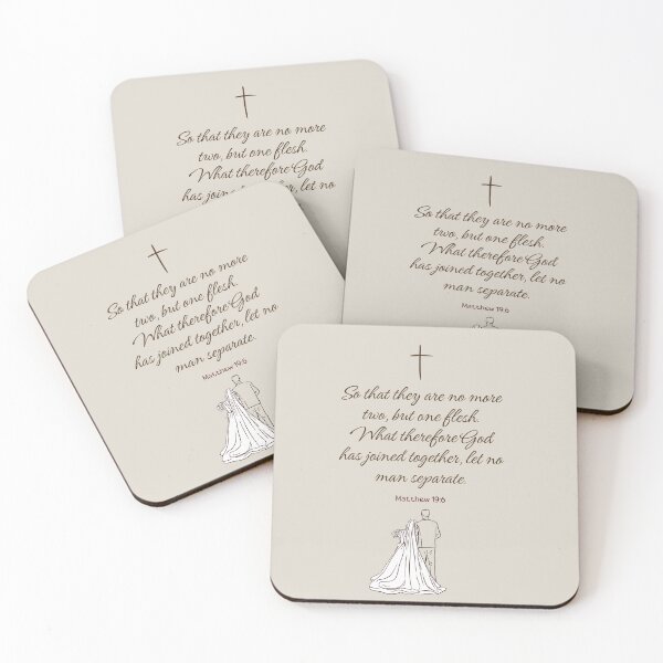 Item preview, Matthew 19:6 -Light Color - Sticker, card, mug etc. designed and sold by HisDesignCo.