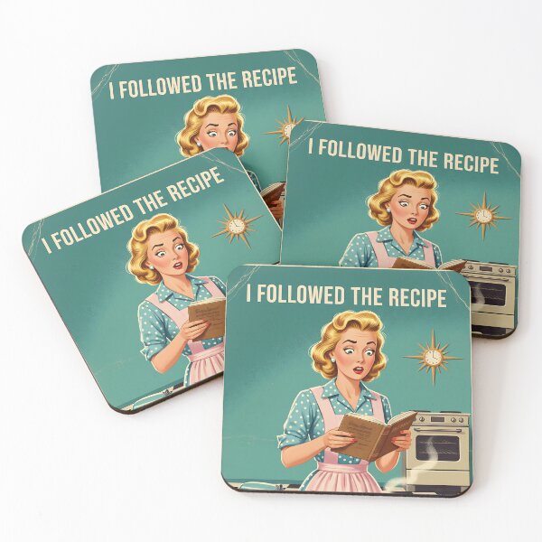Item preview, I followed the recipe (the recipe was wrong) Vintage Retro Mom Joke designed and sold by Retro-Anime9.