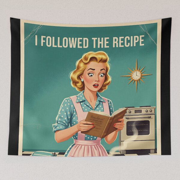 Item preview, I followed the recipe (the recipe was wrong) Vintage Retro Mom Joke designed and sold by Retro-Anime9.