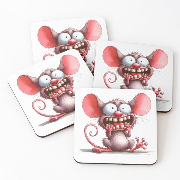 Item preview, Hilarious Exaggerated Mouse Cartoon Illustration designed and sold by LunaPixelStudio.