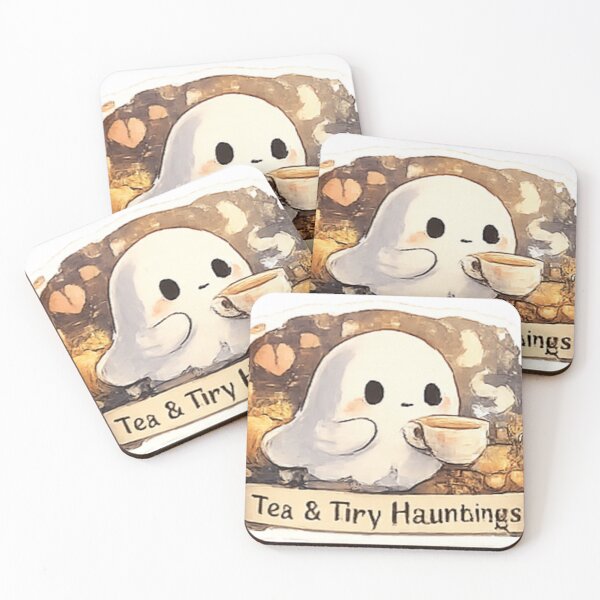 Item preview, Tea and Tiny Hauntings Cute Ghost designed and sold by GUINewAlex.