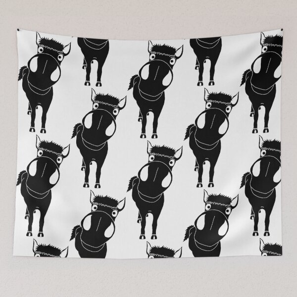 Item preview, Close-up of a black horse designed and sold by Lagueny.