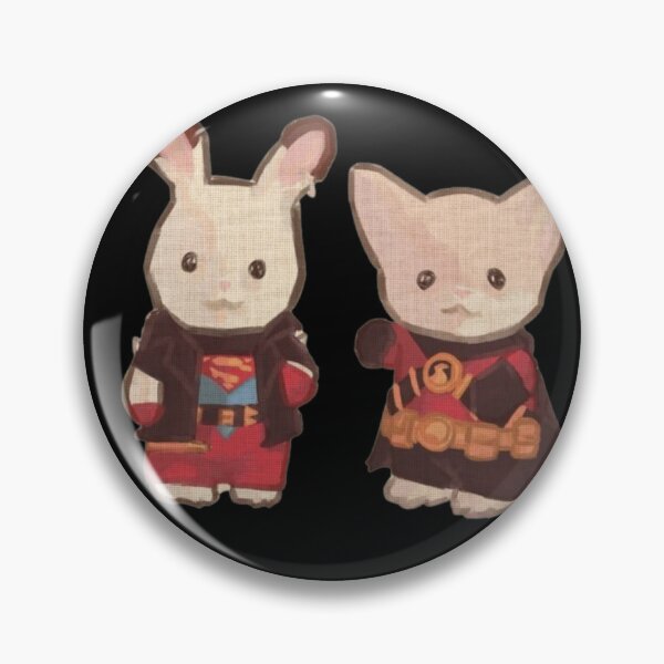 Item preview, Super Bunny & Red Robin Cat Plush Duo | Cute Superhero Kawaii Collectibles Calico designed and sold by NDrake31.