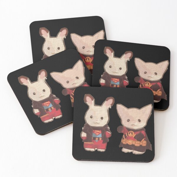 Item preview, Super Bunny & Red Robin Cat Plush Duo | Cute Superhero Kawaii Collectibles Calico designed and sold by NDrake31.