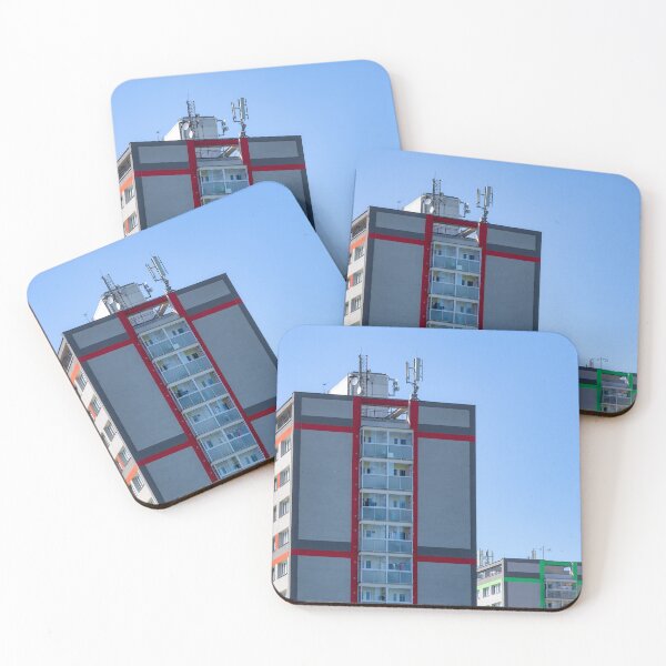 Item preview, Apartment Blocks Under Clear Blue Sky designed and sold by AidyTheWeird.