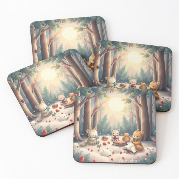 Item preview, CozyIMALS With Strawberries And Books designed and sold by Faeblehoarder.