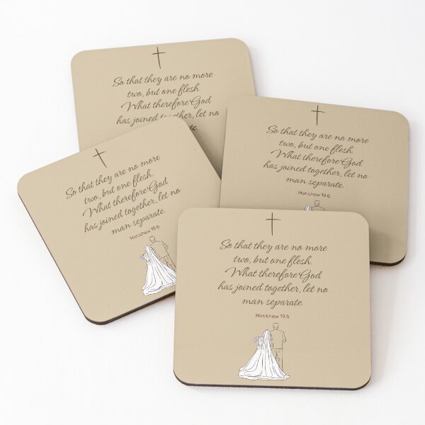 Item preview, Matthew 19:6 -Sticker, card, mug designed and sold by HisDesignCo.