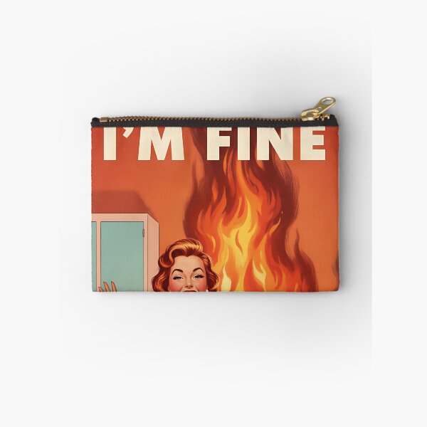 Item preview, I'm Fine (Not Really) Vintage Retro Mom Joke designed and sold by Retro-Anime9.