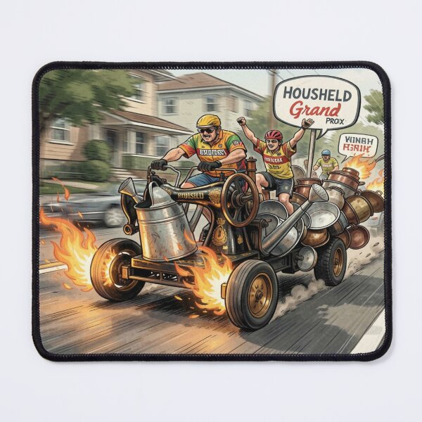 Item preview, Fantastic Household Grand Prix full of creativity and speed in a wild everyday racing scene designed and sold by FotoworldEdel.