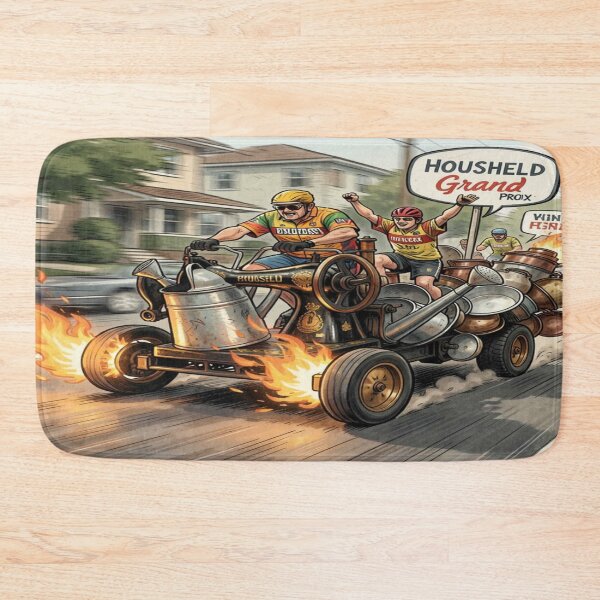 Item preview, Fantastic Household Grand Prix full of creativity and speed in a wild everyday racing scene designed and sold by FotoworldEdel.