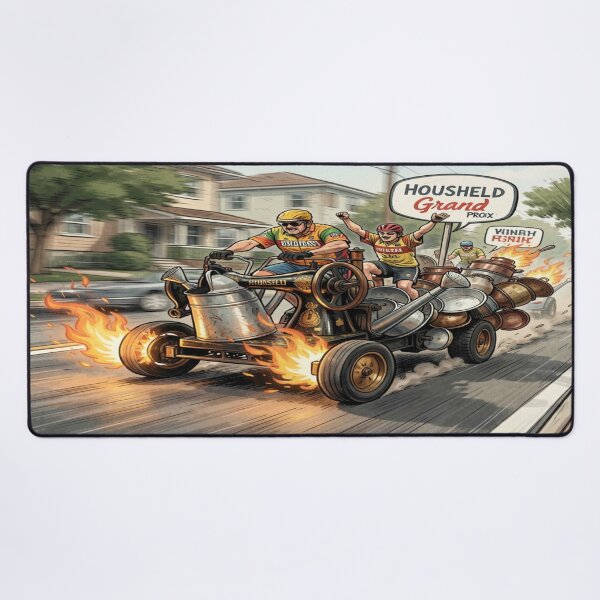 Item preview, Fantastic Household Grand Prix full of creativity and speed in a wild everyday racing scene designed and sold by FotoworldEdel.