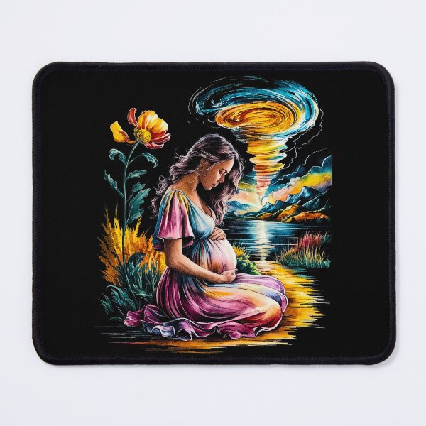 Item preview, Motherhood in Bloom – Beautiful Pregnancy Art for Expecting Moms designed and sold by maseno.