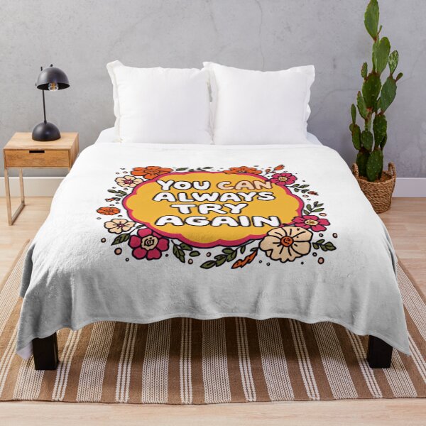 Item preview, You Can Always Try Again Motivational Quote Positive Mindset Encouragement Inspiration designed and sold by JonesFlora2025.