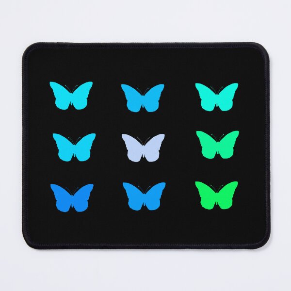 Item preview, Retro Digital Mint Pastel Butterfly Grid designed and sold by SapphireMidnight.