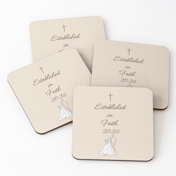 Item preview, Established in Faith -Sticker, card, mug designed and sold by HisDesignCo.