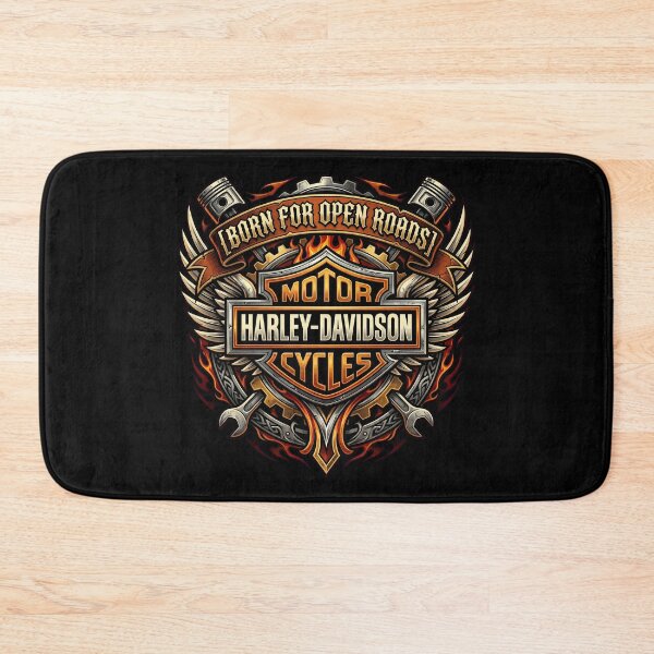 Item preview, Harley Davidson Born For Open Roads Dark Biker Aesthetic Graphic designed and sold by enzoade.