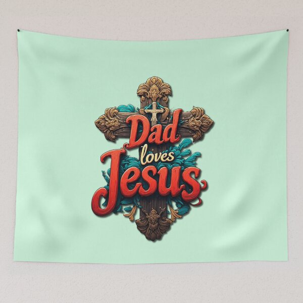 Item preview, Dad loves Jesus designed and sold by Jsw-speedartja.