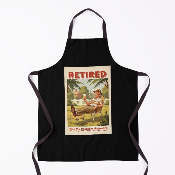 Item preview, I'm retired Not My Problem Anymore Vintage Retro Joke designed and sold by Retro-Anime9.