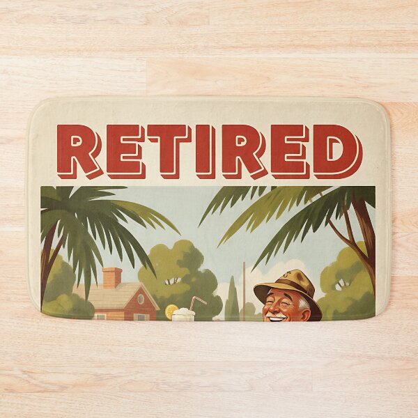 Item preview, I'm retired Not My Problem Anymore Vintage Retro Joke designed and sold by Retro-Anime9.