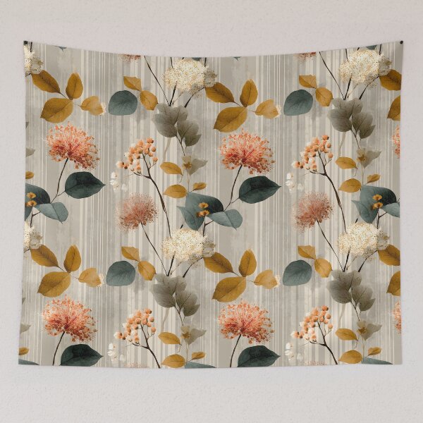 Item preview, Soft Romantic Abstract Botanical Organic Pattern designed and sold by GrinGalore.