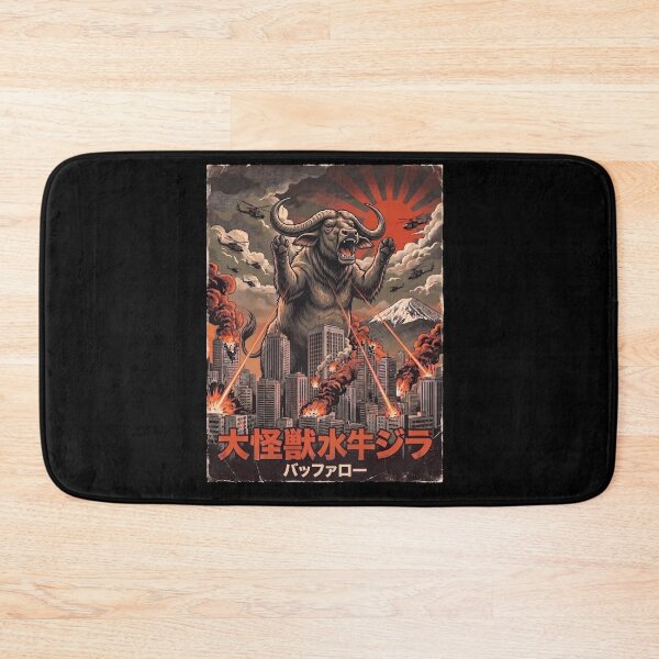 Item preview, Buffalozilla Japanese Fuji Art Animal Buffalo Lover designed and sold by DoodleTortle.