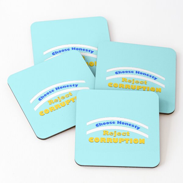Item preview, Corruption Harms All – Bold Public Awareness Statement designed and sold by annenambiro.
