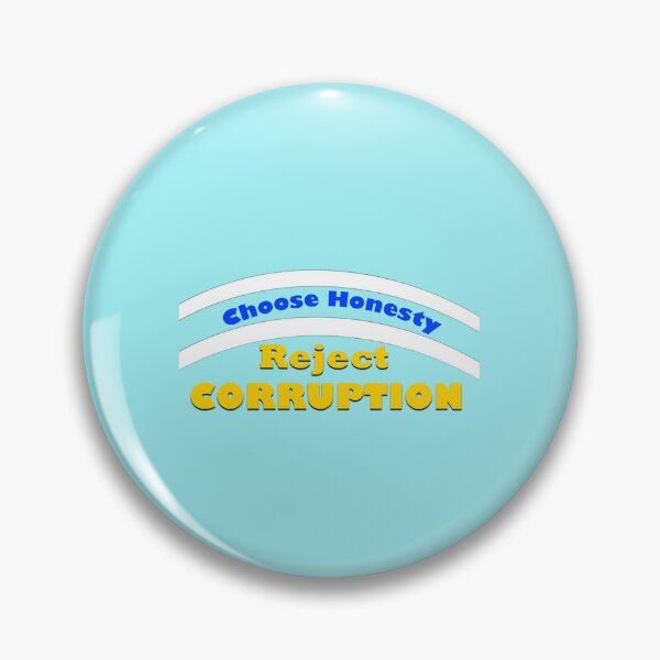 Item preview, Corruption Harms All – Bold Public Awareness Statement designed and sold by annenambiro.