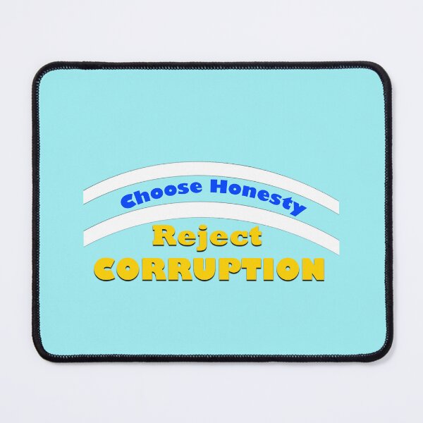 Item preview, Corruption Harms All – Bold Public Awareness Statement designed and sold by annenambiro.
