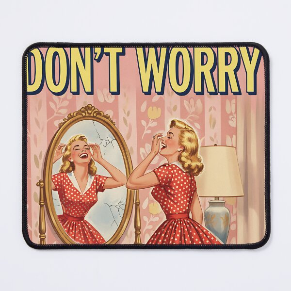 Item preview, Don't Worry Be Ugly Vintage Retro Mom Joke designed and sold by Retro-Anime9.
