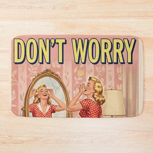 Item preview, Don't Worry Be Ugly Vintage Retro Mom Joke designed and sold by Retro-Anime9.