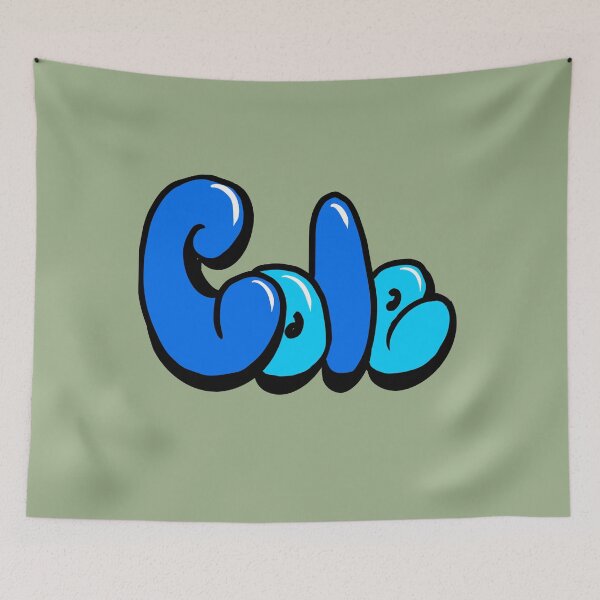 Item preview, Cole Blue Graffiti Bubble Letters Name Design designed and sold by Artonmytee.