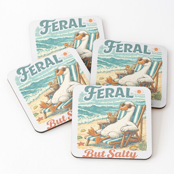 Item preview, Feral But Salty – Relaxed Summer Goose Illustration designed and sold by AngryToro.