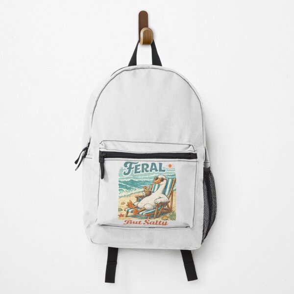 Item preview, Feral But Salty – Relaxed Summer Goose Illustration designed and sold by AngryToro.