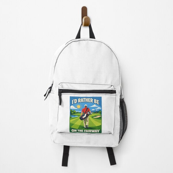 Item preview,  I'd Rather Be On The Fairway Flat Vector Golf Sunny Day Gift For Golf Lover designed and sold by Print Loft.