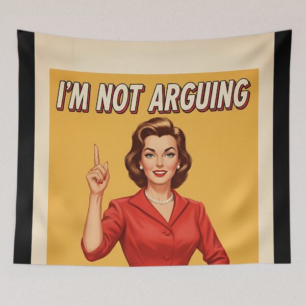 Item preview, I'm Not Arguing Funny Vintage Retro Office Humor designed and sold by Retro-Anime9.