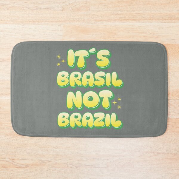 Item preview, It’s Brasil Not Brazil Retro Typography Design designed and sold by PrintandJoy.