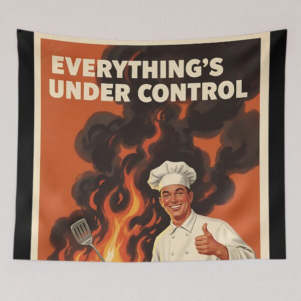 Item preview, Everything is under control Vintage Retro Dad Joke designed and sold by Retro-Anime9.