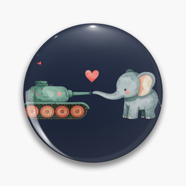 Item preview, Love instead of war, tanks and elephants designed and sold by LiskoDesign.