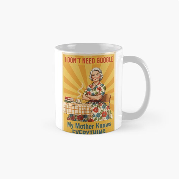 Item preview, My mom knows everything Vintage Retro Mom Joke designed and sold by Retro-Anime9.