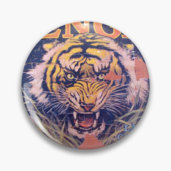 Item preview, Vintage Fruit Crate Label Tiger designed and sold by collageDP.