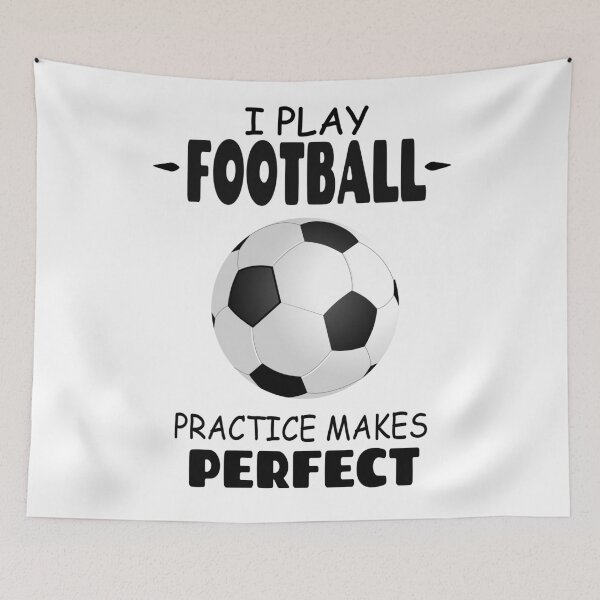Item preview, I Play Football Practice Makes Perfect designed and sold by Tillscreativ.