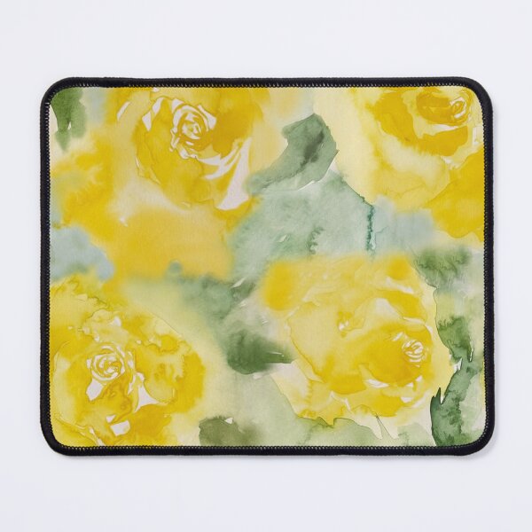 Item preview, Sunny Yellow Floral Botanical Art Pattern designed and sold by wissal.studio.