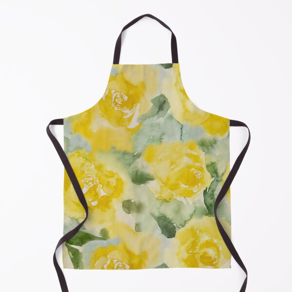 Item preview, Sunny Yellow Floral Botanical Art Pattern designed and sold by wissal.studio.