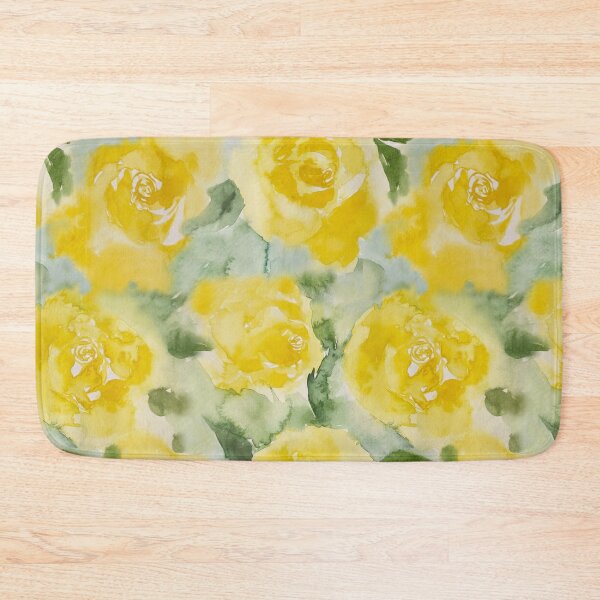 Item preview, Sunny Yellow Floral Botanical Art Pattern  designed and sold by wissal.studio.