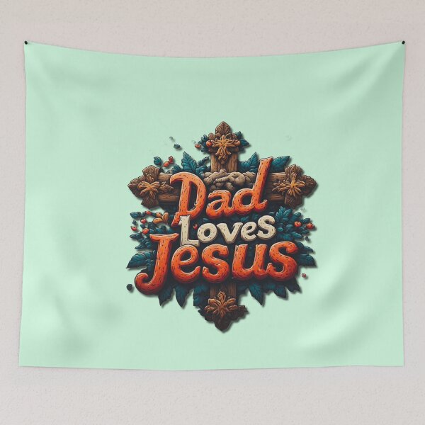Item preview, Dad loves Jesus designed and sold by Jsw-speedartja.