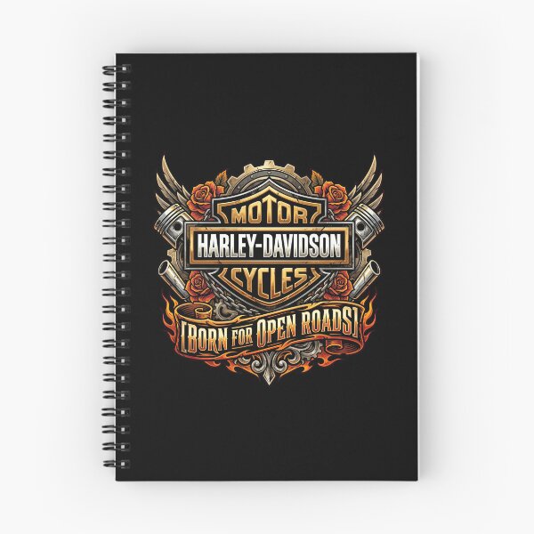 Item preview, Harley Davidson Born For Open Roads Wild Freedom Rider Artwork designed and sold by enzoade.