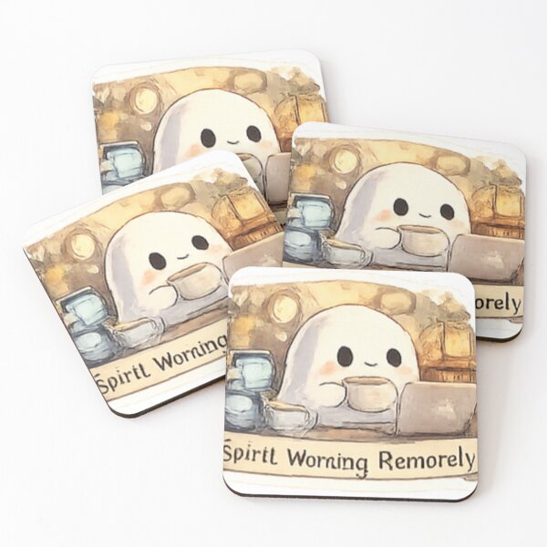 Item preview, Spirit Working Remotely Cute Ghost designed and sold by GUINewAlex.